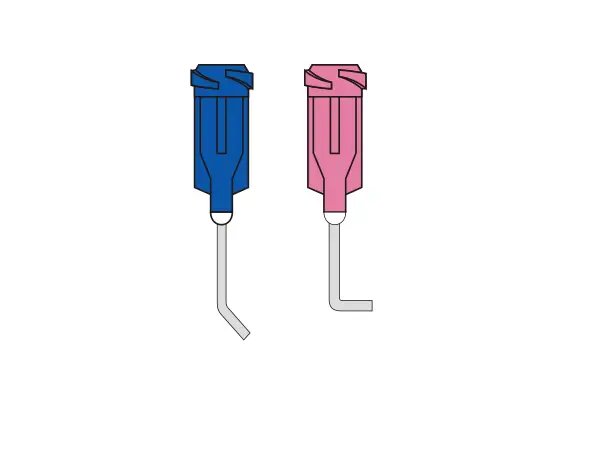 Jarum Keluli Tahan Karat dengan Hab Plastik